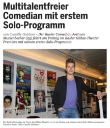 Multitalentfreier Comedian mit erstem Solo-Programm