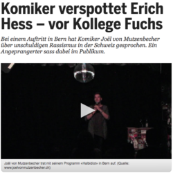 Komiker verspottet Erich Hess - vor Kollege Fuchs